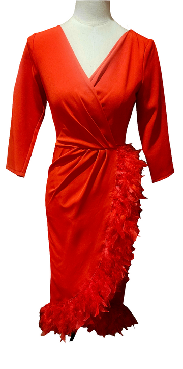 Vestido pluma