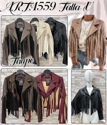 Chaqueta flecos