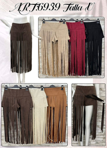 Pantalón flecos