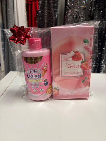 Lote chuches: Colonia fresa y loción chuches