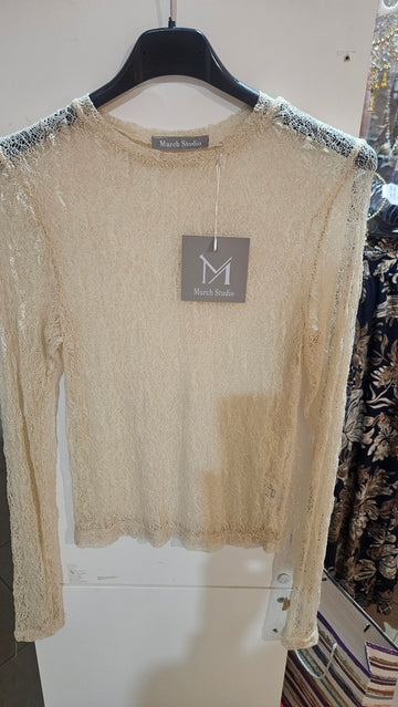 Camiseta encaje elástica