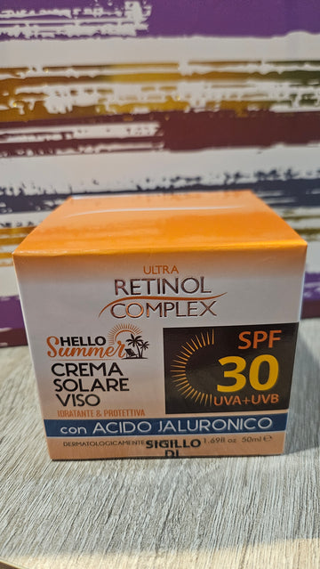 Crema solar ácido jaluronico