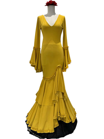 Vestido mostaza