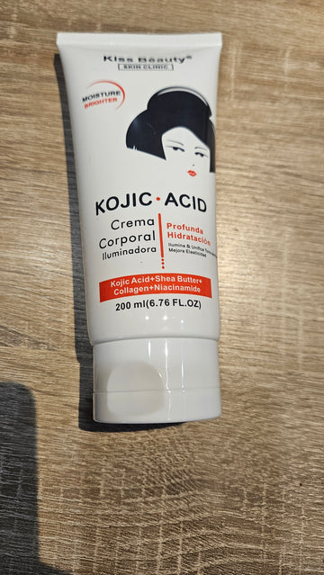Crema corporal luminosa y blaqueadora