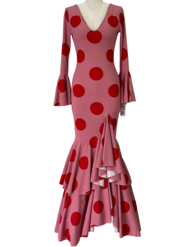 Vestido rosa lunar