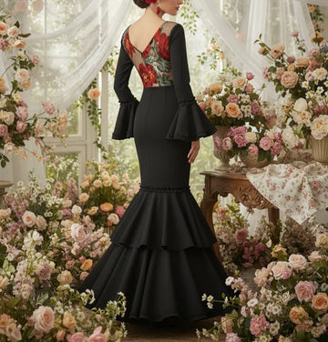 Traje flamenca bordado