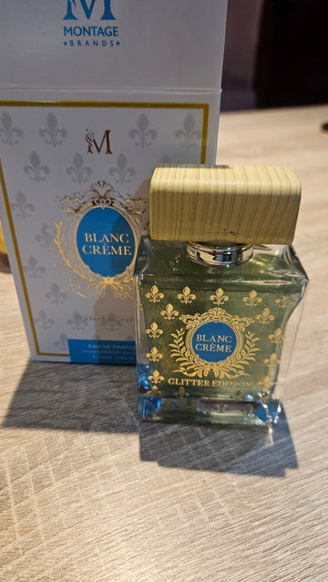 Perfume blanco late en aceite con brillo