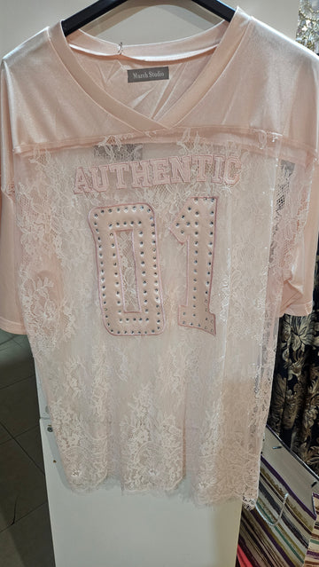Camiseta encaje