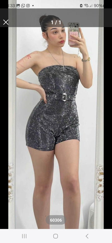 Mono corto brillante