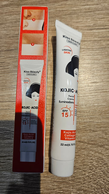 Grema facial iluminadora y blaqueadora para cara y ojos concentrada